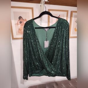 Sequence green blouse